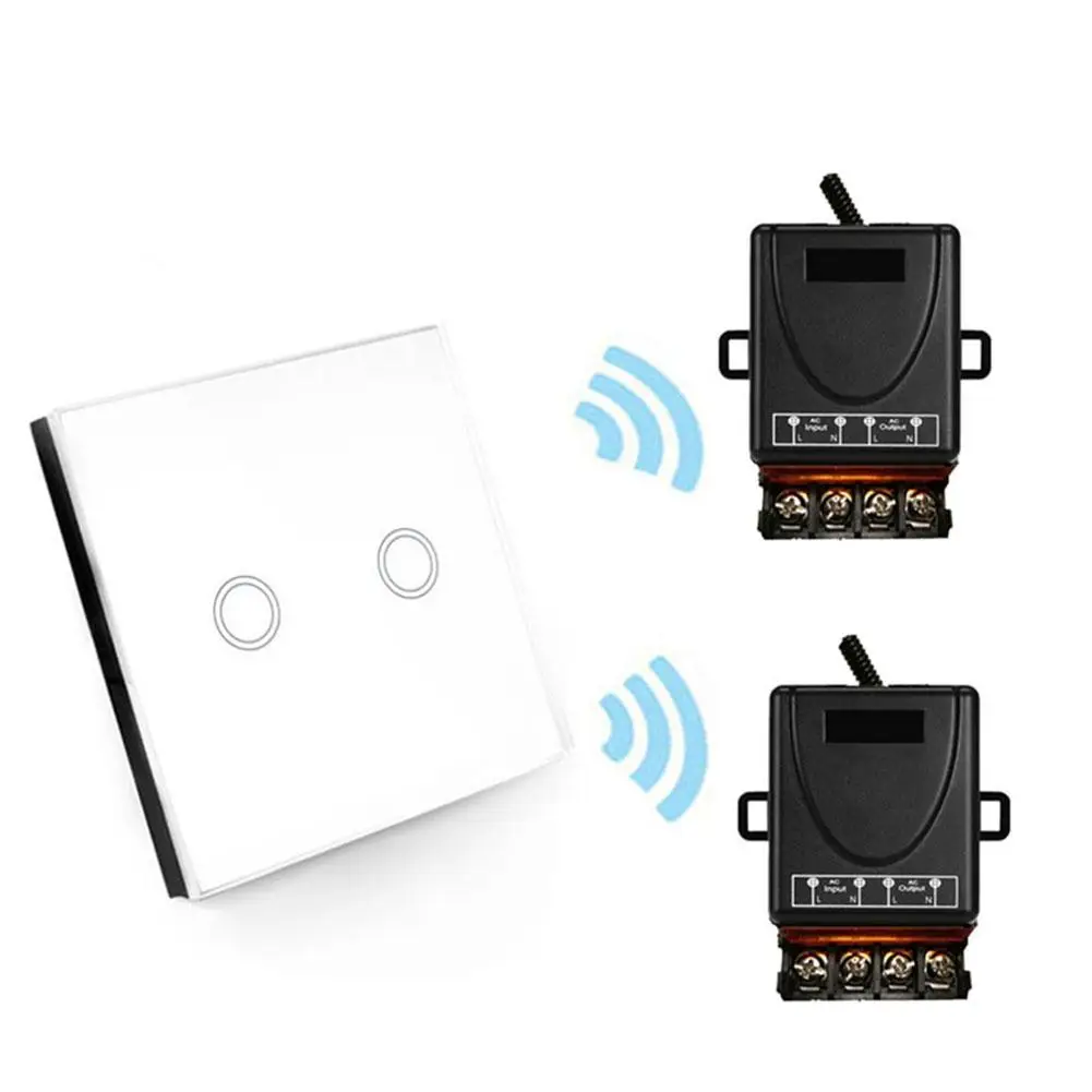 Нет необходимости в проводке 2 Gang смарт-пульт дистанционного Управление