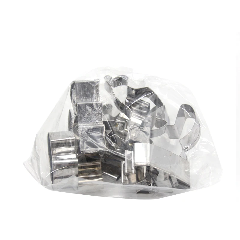 8 шт. рождественский сценарий для нарезки печенья в виде 3D Нержавеющая сталь