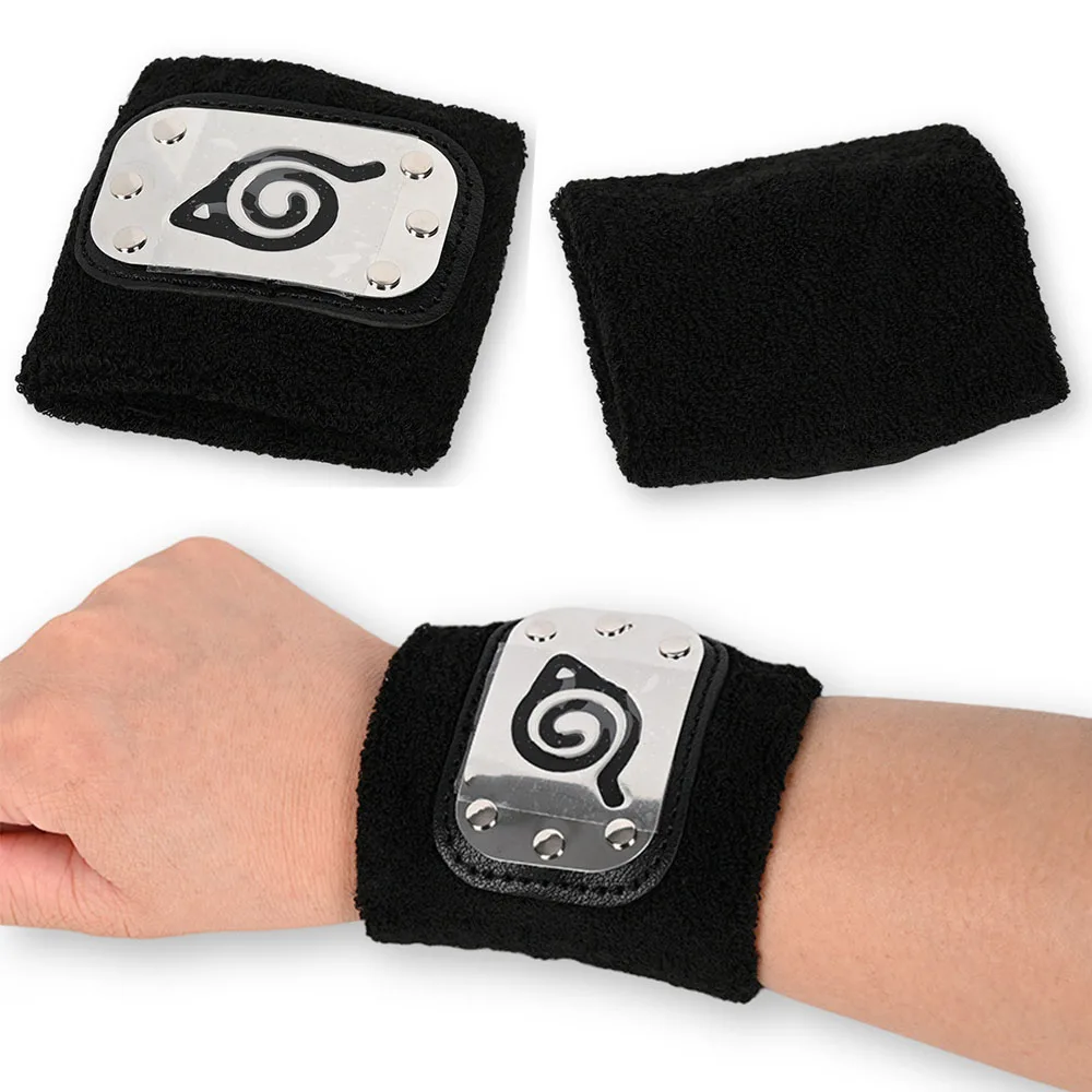 

Naruto Wrist Sweatband Anime Figures Sport Wristband NARUTO Accessories Guard Protector Hatake Kakashi Cosplay Kids Toys Gift