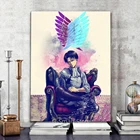 Аниме атака на постер Титанов холст винтажные плакаты Леви Аккерман домашняя комната искусство настенные наклейки украшения детская комната спальня