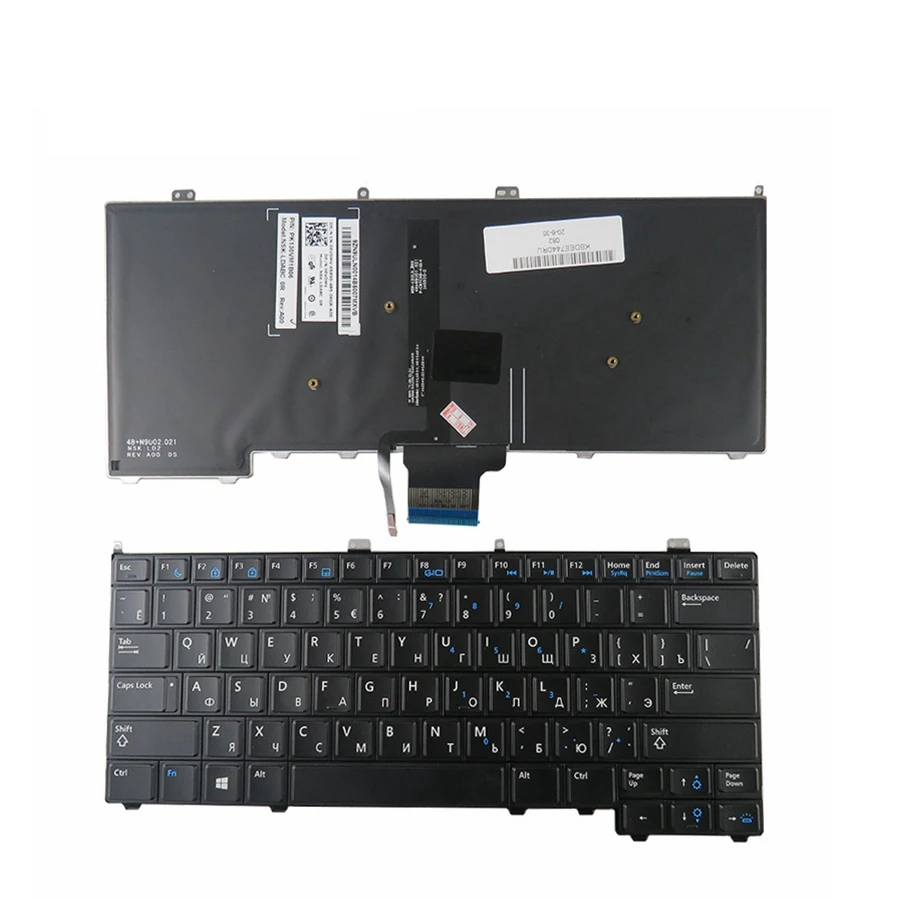 QH RU подсветка клавиатуры новый для DELL Latitude E7440 E7240 русский ноутбук клавиатура с