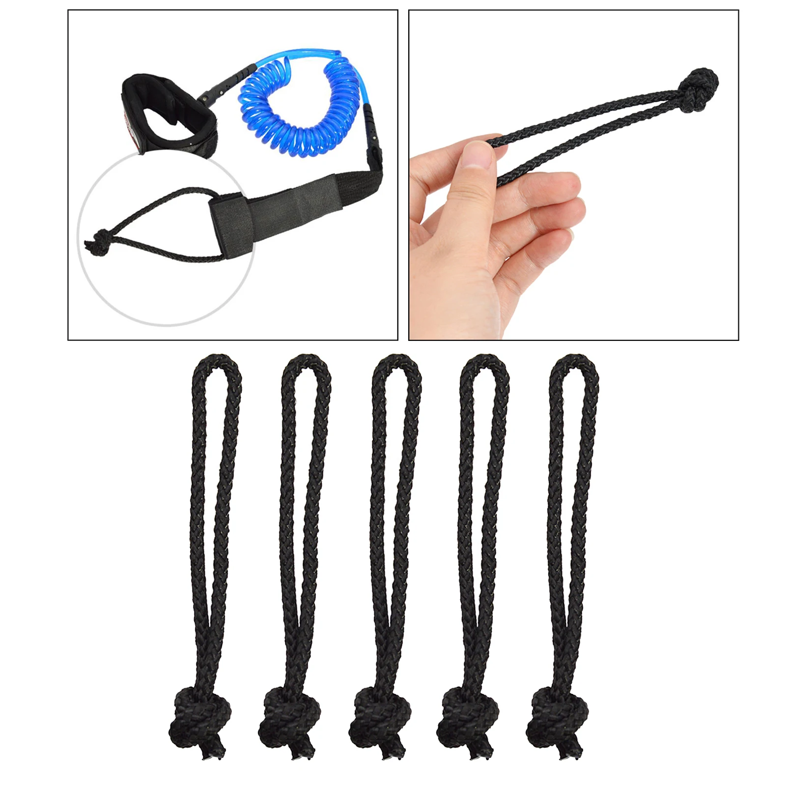

5pcs Leash String Cord for Surfboard Stand-Up Paddle Boards Outdoor Surfing