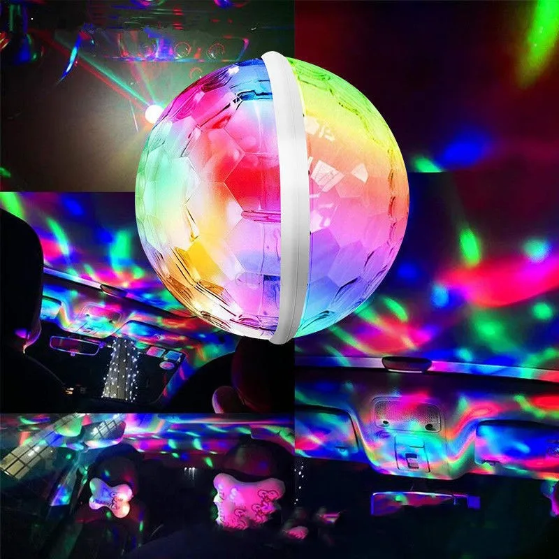 Светодиодный RGB USB-фонарь для дискотеки светильник льник вечерние светодиодный