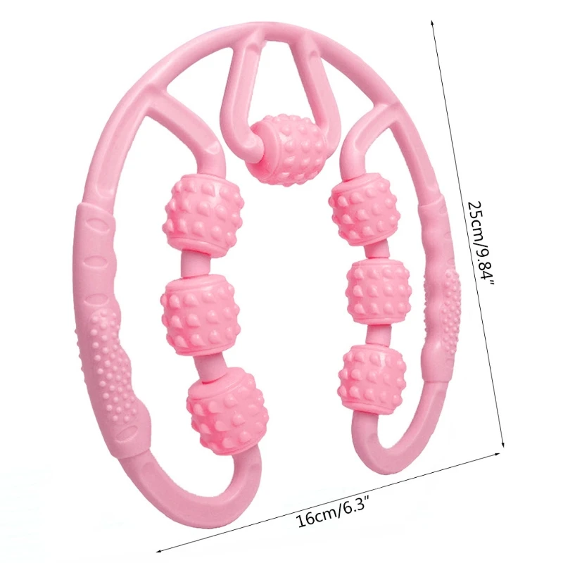 7-колесный плавающий массажный ролик для рук ног шеи мышечной ткани тренажерный