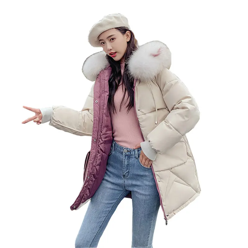 Полушубок с капюшоном Зимний пуховик хлопковая куртка|Женские пуховики| |