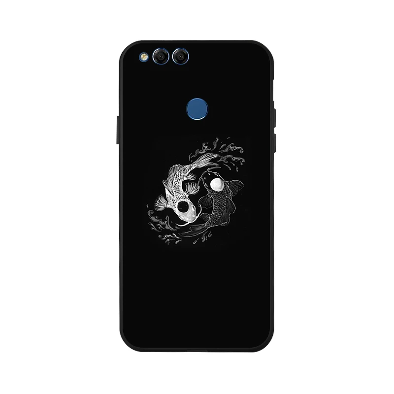 Мягкий Силиконовый ТПУ чехол с рисунком для телефона Huawei Honor 10 6A 7X 8A 8X Max 9 lite 9i v9 play