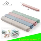 Зубная щётка чехол на открытом воздухе зубная щетка для путешествий с защитой от пыли защитная коробка простой Портативный Путешествия зубная контейнер для хранения Четыре цвета