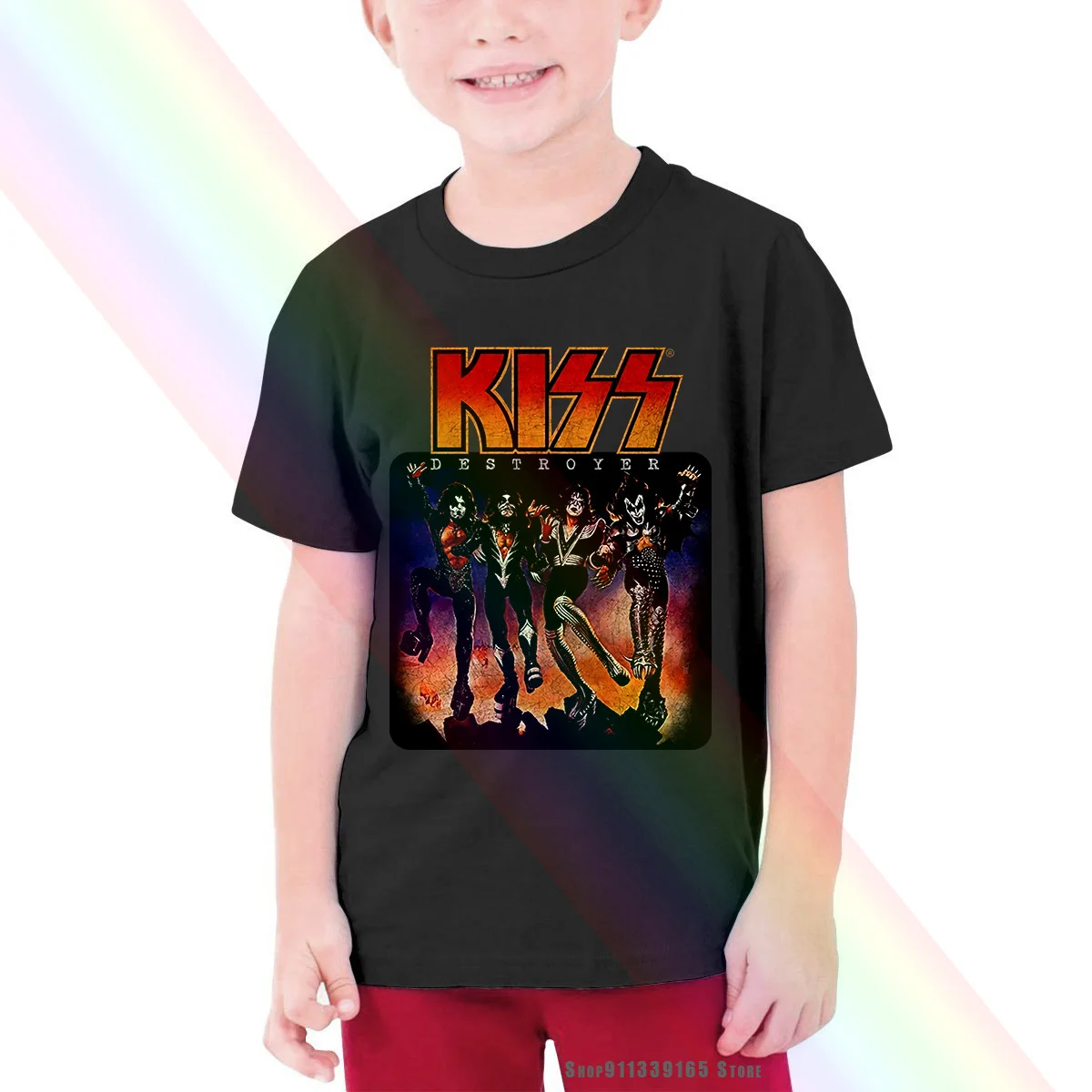 Рок группы &quotKiss&quot Звездного разрушителя Обложка альбома логотип для детей