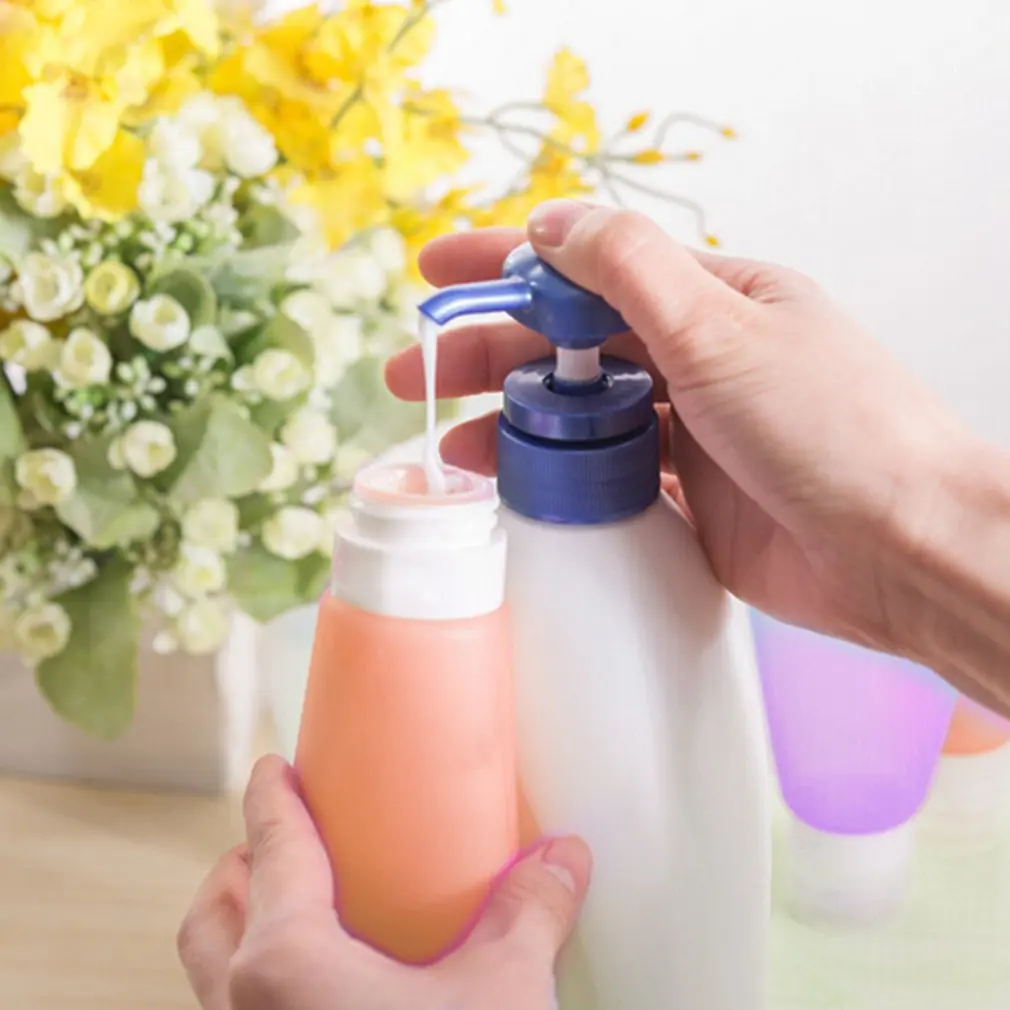 Высококачественные мягкие силиконовые пустые бутылки шампунь контейнеры с