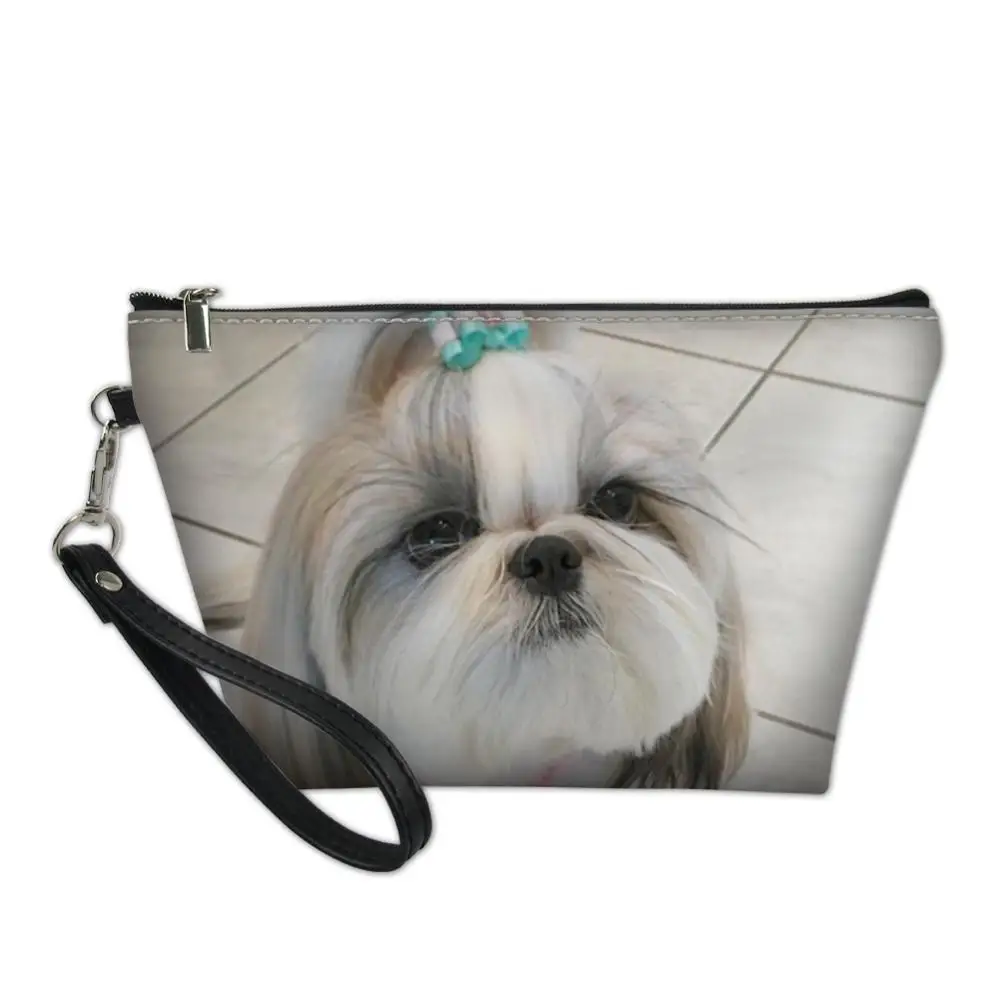 

Женский косметический чехол для щенков Shih Tzu Dog, косметичка для собак, милая косметичка для собак, Женская дорожная сумка, 2020, бесплатная дост...
