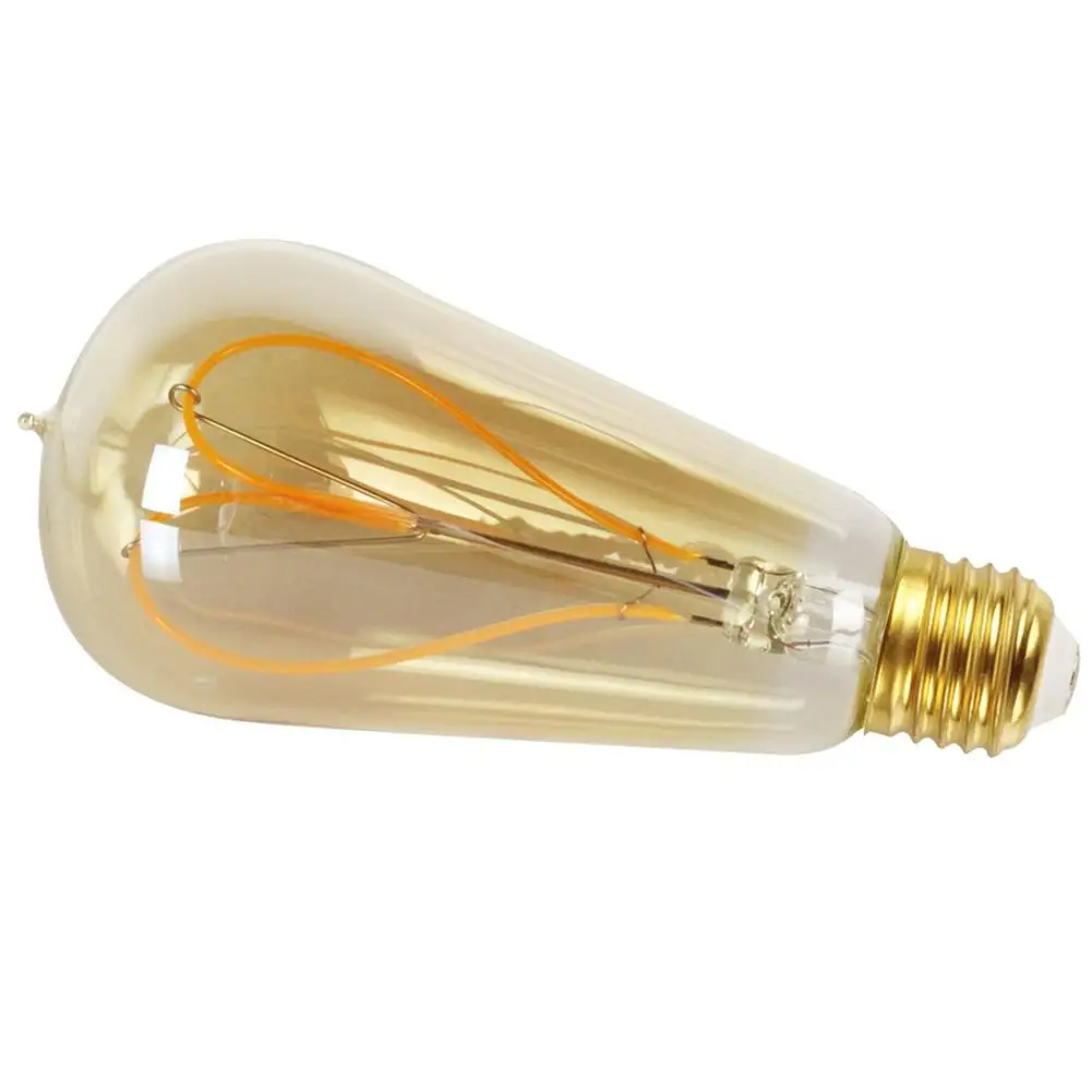 2020 NEW ST64 110V/220V LED Edison light Bulb Dimmable Heart Shape Soft Light Filament Antique Style Vintage | Лампы и освещение