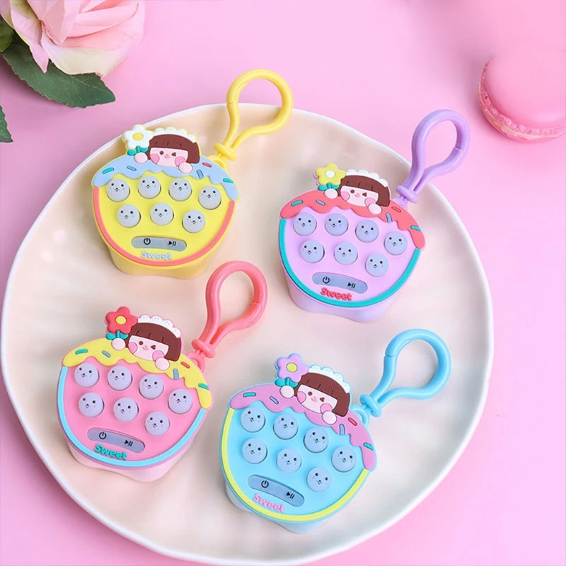 

Mini Hamster Memory Game Toy Keychain Led Electronic Hamster Button Game Machine Fidget Toys Stress Balls for Adults Kid