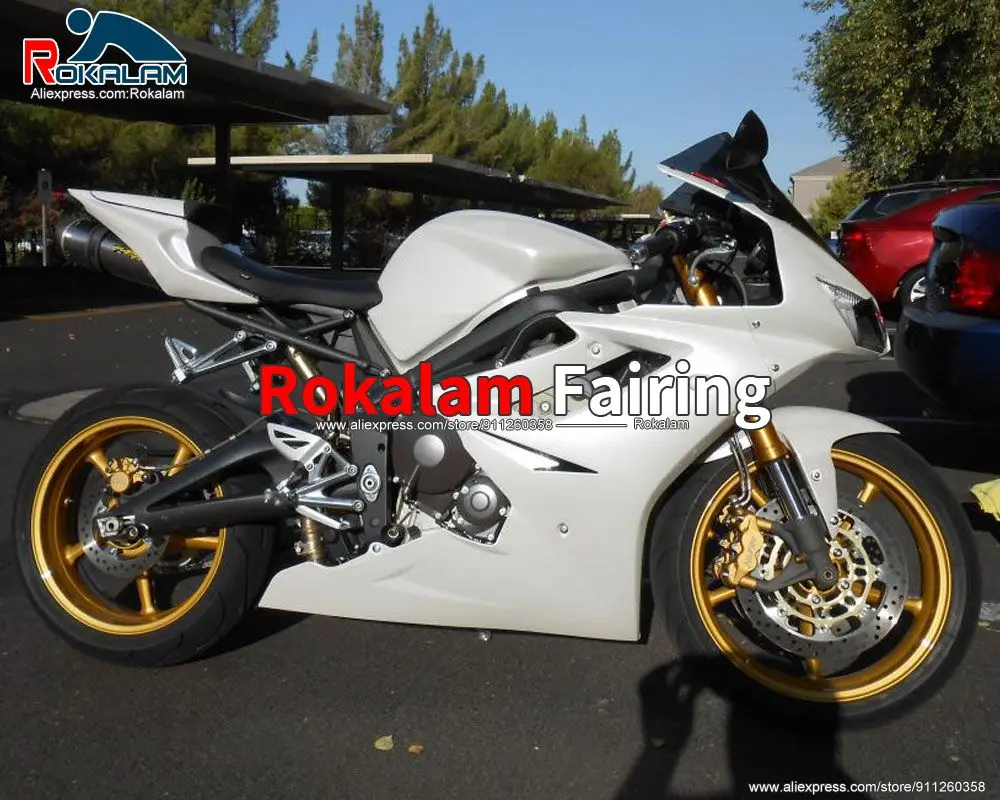 

Для Triumph Daytona 675 2006 2007 2008 Все белые спортивные мотоциклетные послепродажные Обтекатели (литьё под давлением)