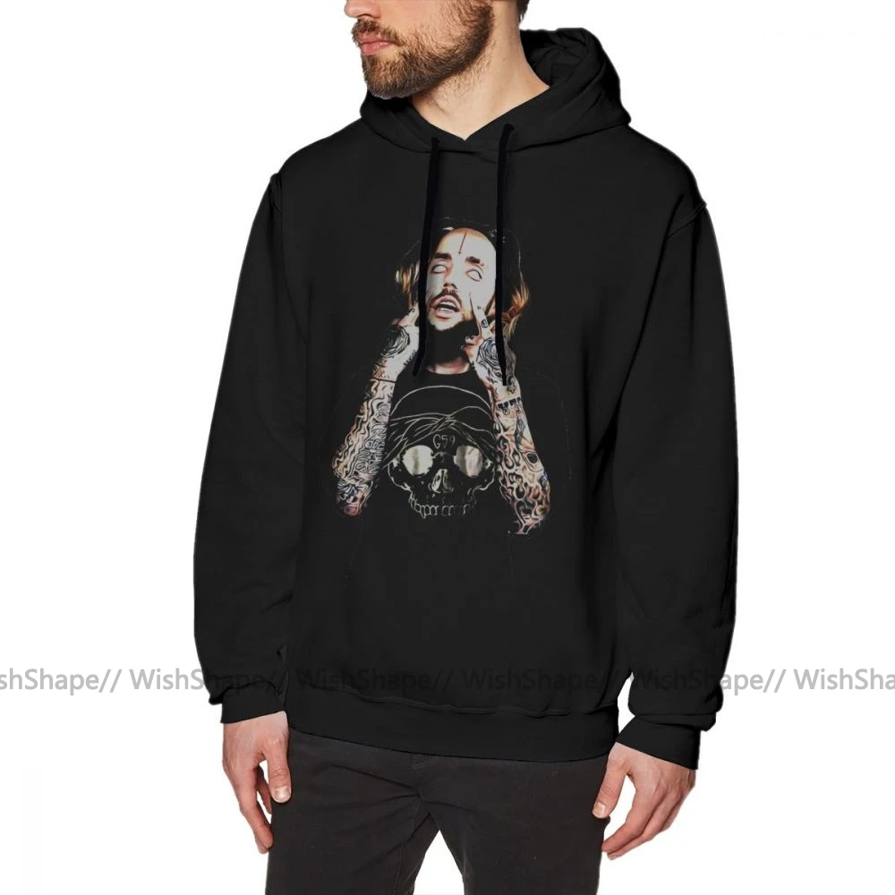 Ftp Толстовка SuicideBoys Scrim толстовки XL хлопковый пуловер с капюшоном Повседневная зимняя уличная одежда красные длинные мужские толстовки - Цвет: Black