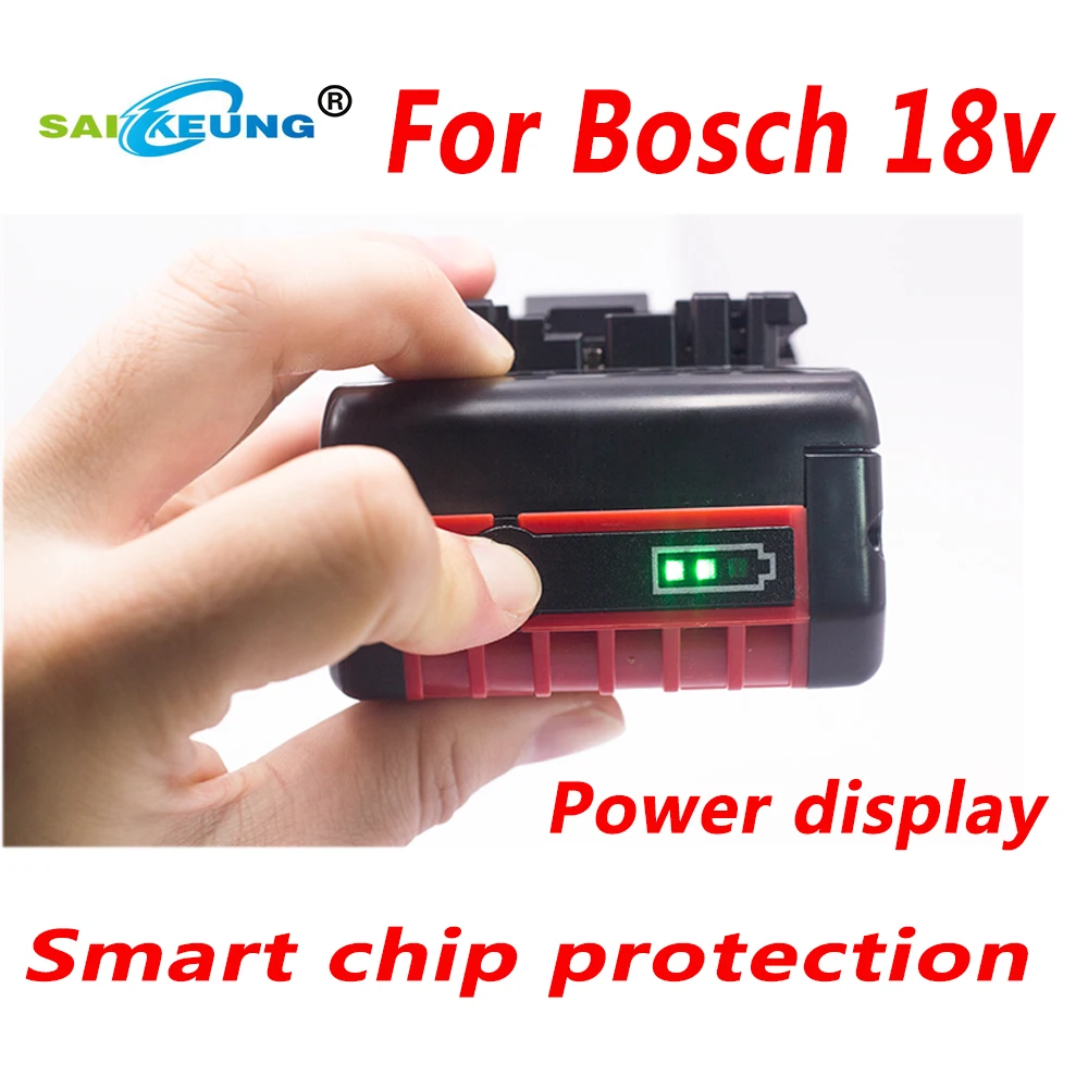 

Replace Bosch Professional Battery 18V 9.0Ah ,Compatible Bosch Power Tool Rechargeable Lithium Battery BAT609 BAT610 BAT618 619G