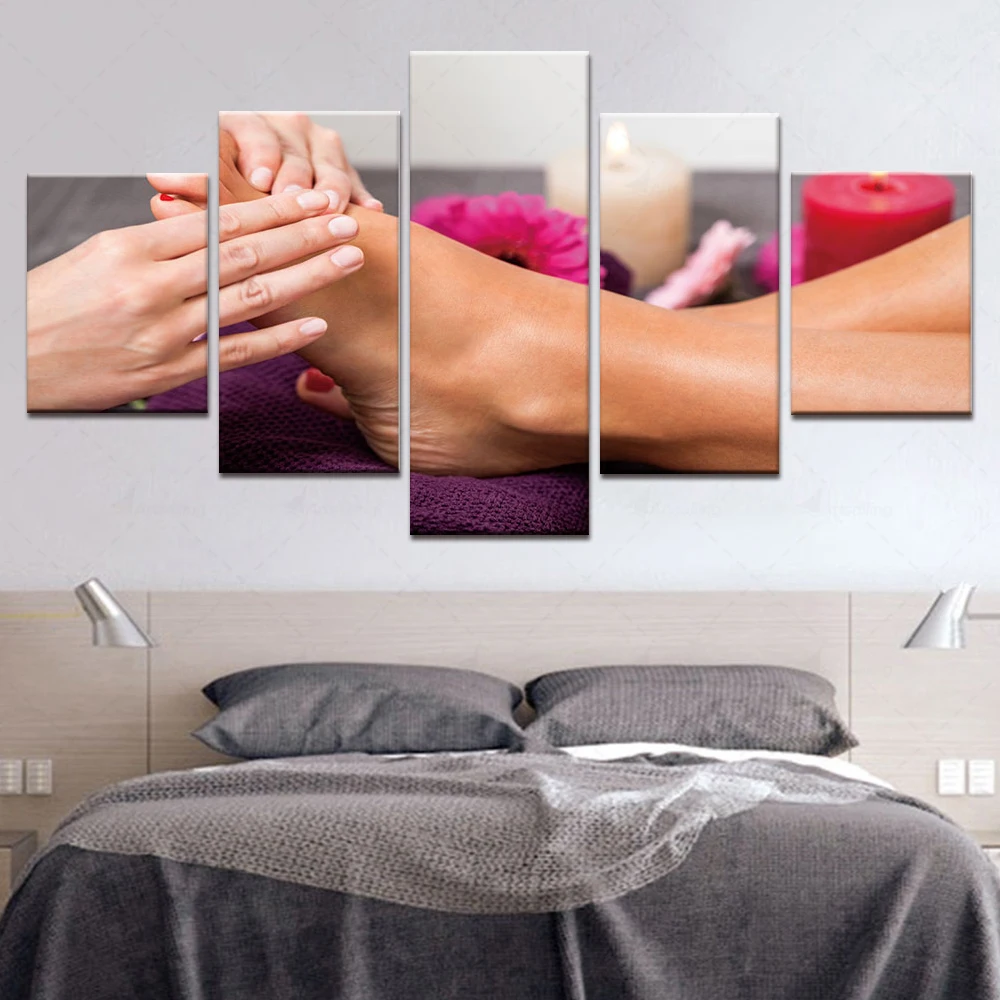 

Artsailing Foot Therapy Shop Decorative Paintings HD Spa Health Club Wall Posters Pedicure Shop Beauty Salon Frameless Painting