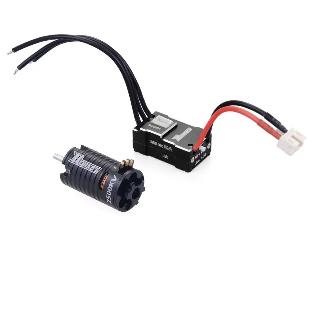 Бесщеточный мотор Rocket MINI 1410 2500KV 3500KV 5500KV 7500KV 9500KV с 18A ESC для Kyosho Mr03 Atomic DRZ 1/24 1/28 1/32 RC