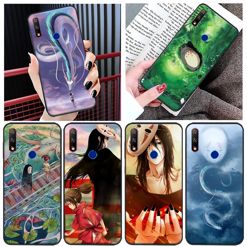 

Spirited Aways No Face Man White Dragon Phone Case For Huawei Honor 9 V9 9X V10 10X 10 Lite 30 20 V20 20i Lite Pro Back Cover