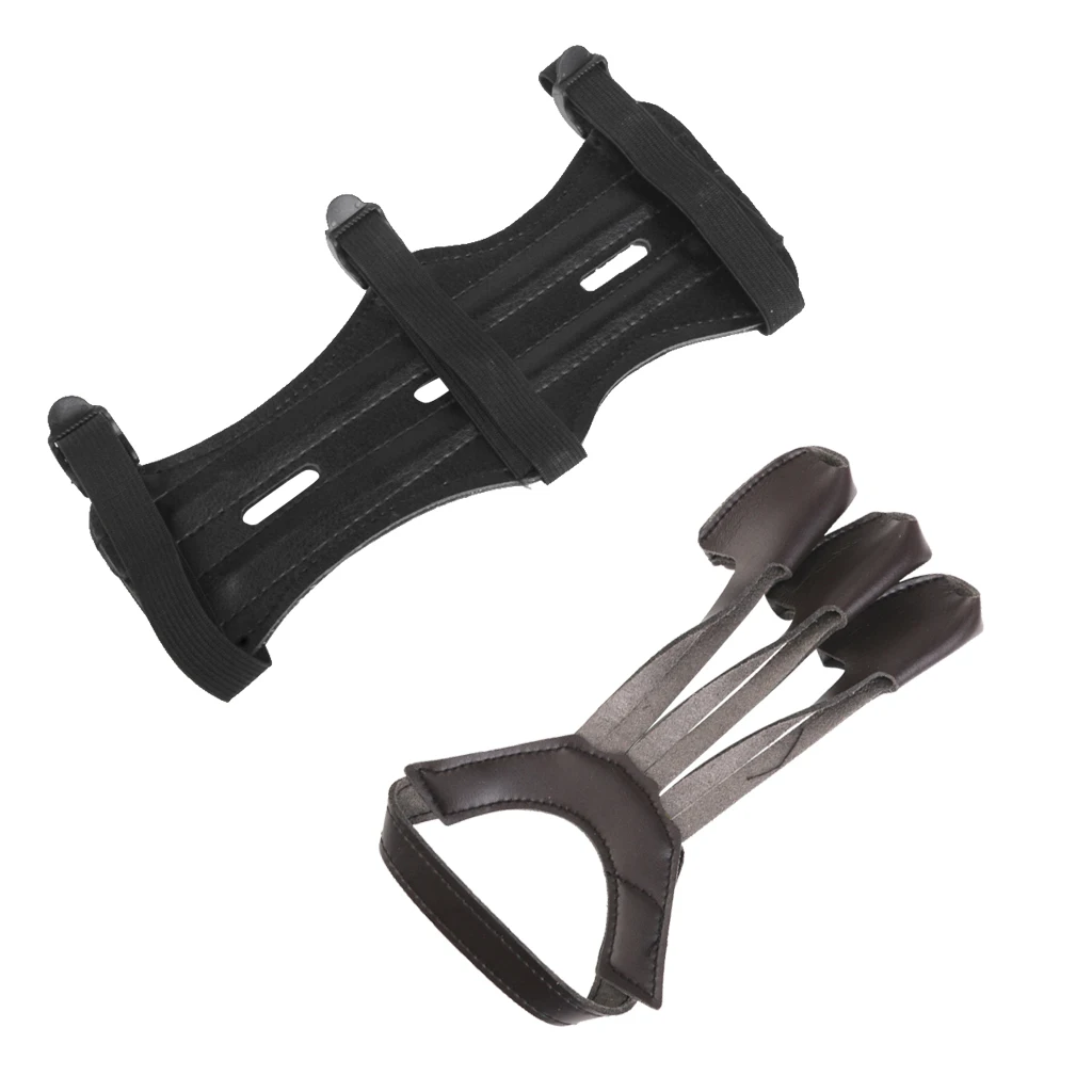 Регулируемый эластичный чехол для стрельбы из лука с 3 ремешками искусственной