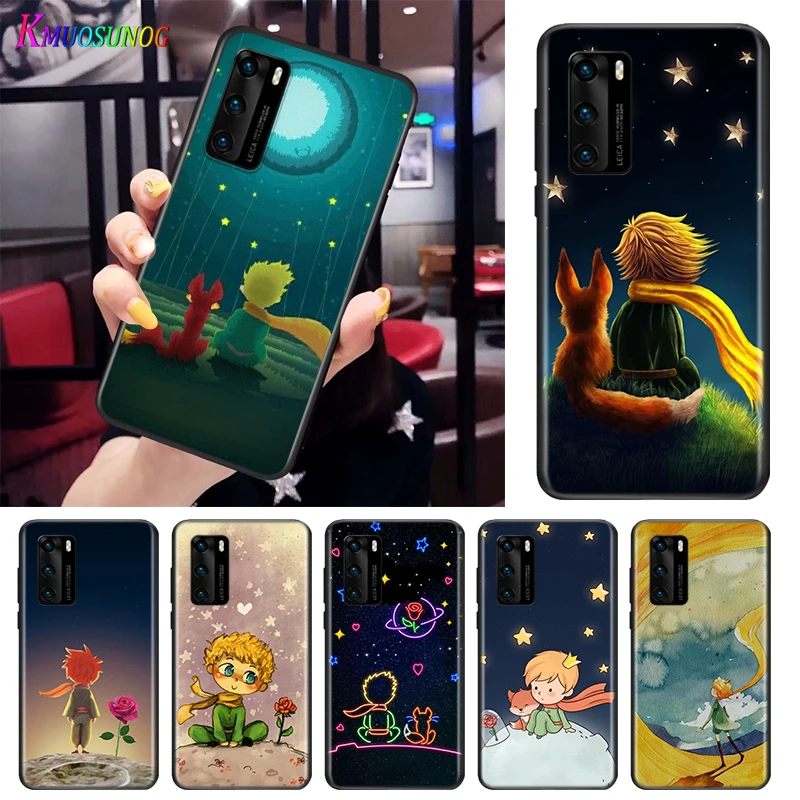 Милый Маленький принц для Huawei P Smart S Z Mate 40 RS 30 20 10 Pro Plus Lite 2019 2020 2021 черный мягкий