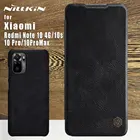 Чехол Nillkin для Xiaomi Redmi Note 10 4G, чехол qin из искусственной кожи с полным покрытием 360 дюйма, защитный чехол-накладка для Redmi Note 10 Pro 10s Max