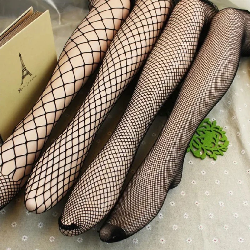 

Women Sexy Fishnet Stockings Mesh Soft Top Thigh High Stockings Body Femme Sexy Lingerie Erotic Body Stocking Gothic Clothes