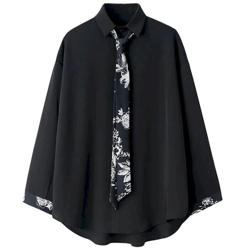 

Streetwear Shirt Women Blouses Men Girl BF Style Korean Loose Student Design Sense Niche Top Fashion Hong Kong Style Versatile
