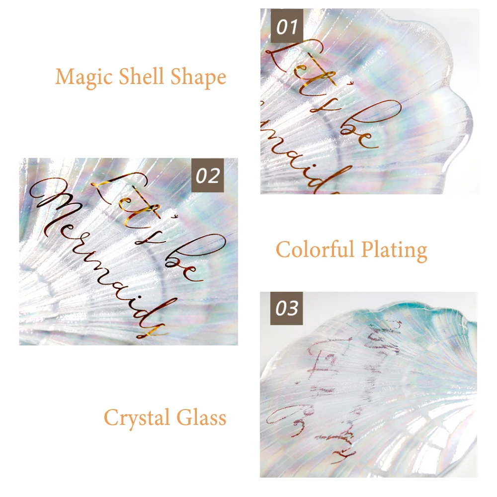 Стеклянная тарелка в скандинавском стиле для десертов закусок украшения