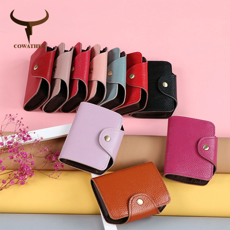 COWATHER женский кошелек из натуральной воловьей кожи высшего качества модный