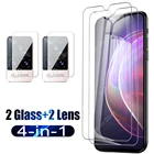 4в1 защитная пленка из закаленного стекла для Vivo Y11 2019 Y12 Y15 Y17 Y20 V21 V21e V20 Pro 5G V 20 Se 21 21e