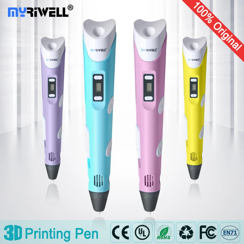 myriwell 3d ручка для рисования，LED дисплей，АБС/PLA нить，3д pen pens Позволяет детям делать