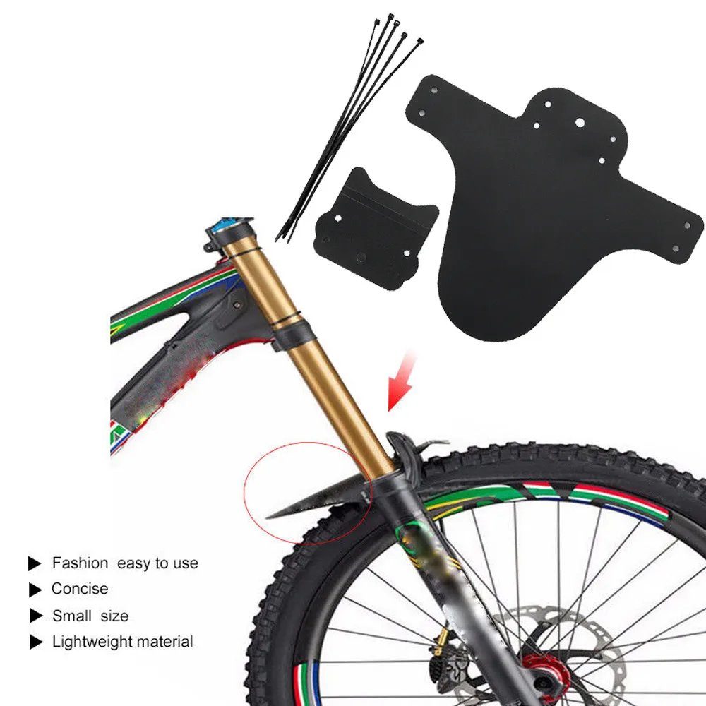 Garde-boue de bicyclette, 2 pièces, ensemble de garde-boue de vélo de montagne, ailes de garde-boue avant et arrière de bicyclette