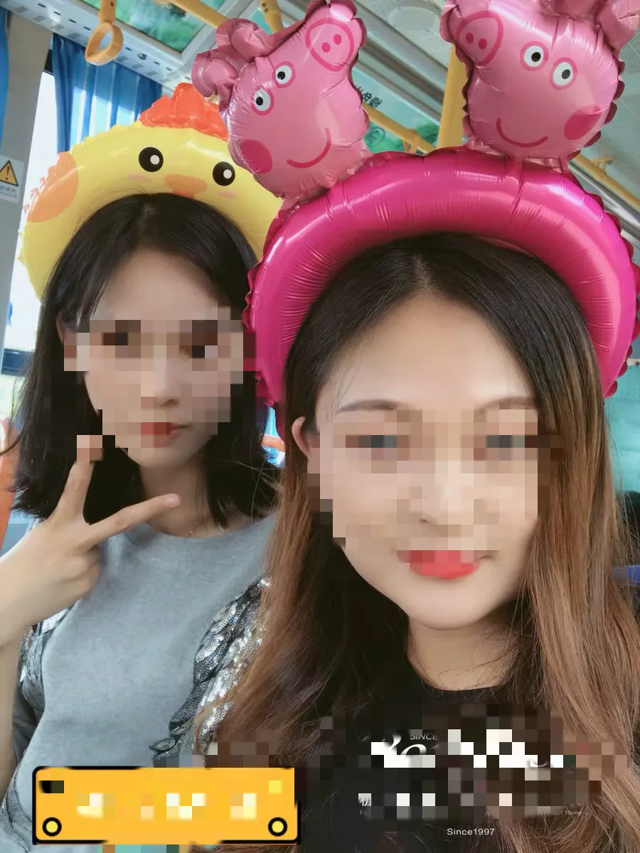 Тиара с милыми животными 10 шт. головная повязка фольгированный шар лягушка панда