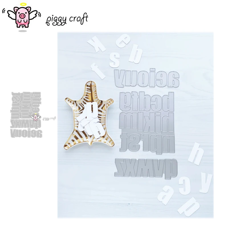 

Piggy Craft metal cutting dies cut die mold New Letter decoration Scrapbook paper craft knife mould blade punch stencils dies