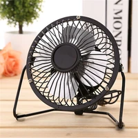 2021 new desktop wrought iron mute fresh air portable usb charging fan cooler outdoor travel hand fan for home office dormitory