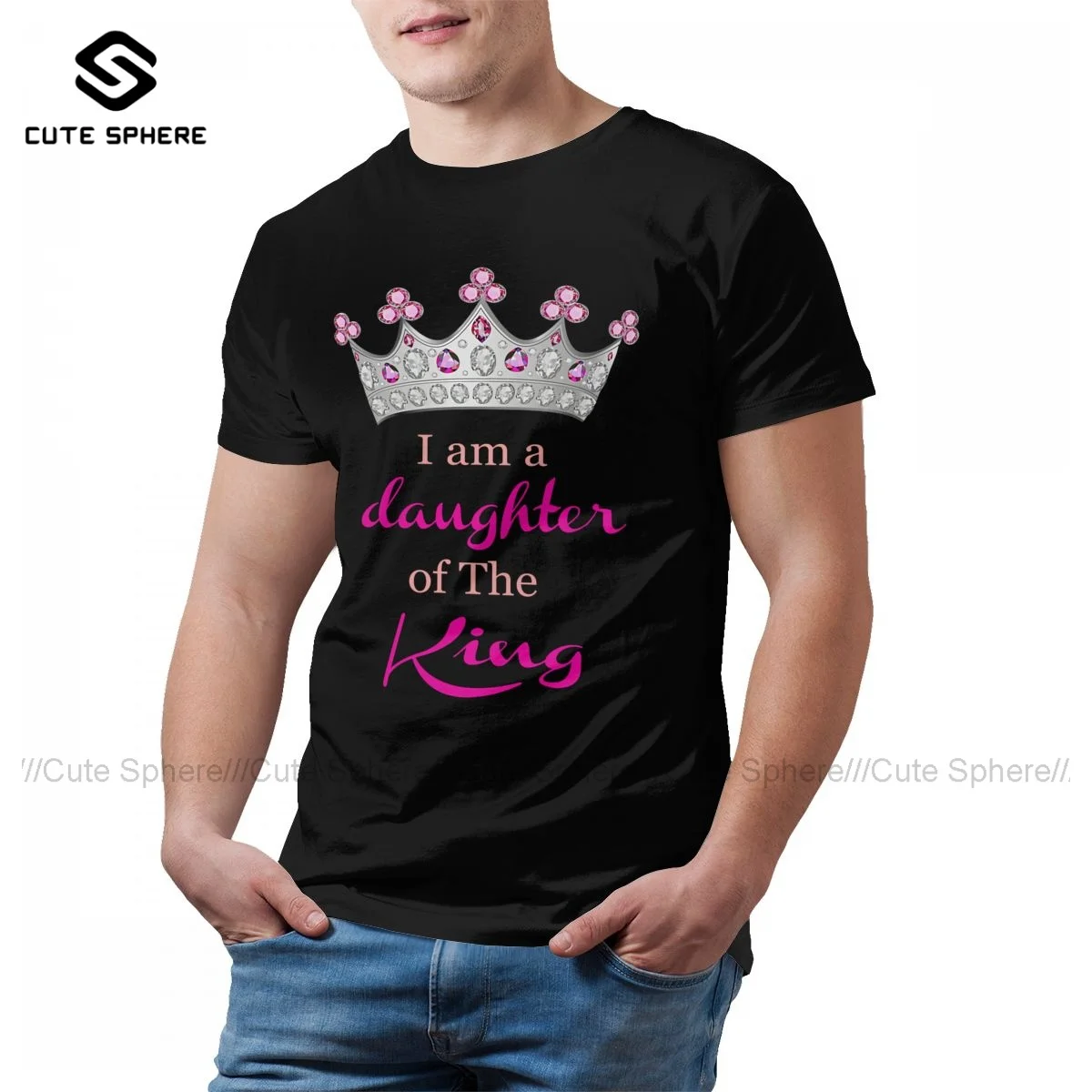 

Crown Tshirt Cute 100 Cotton Short-Sleeve T Shirt Printed Classic T-Shirt Men 4xl