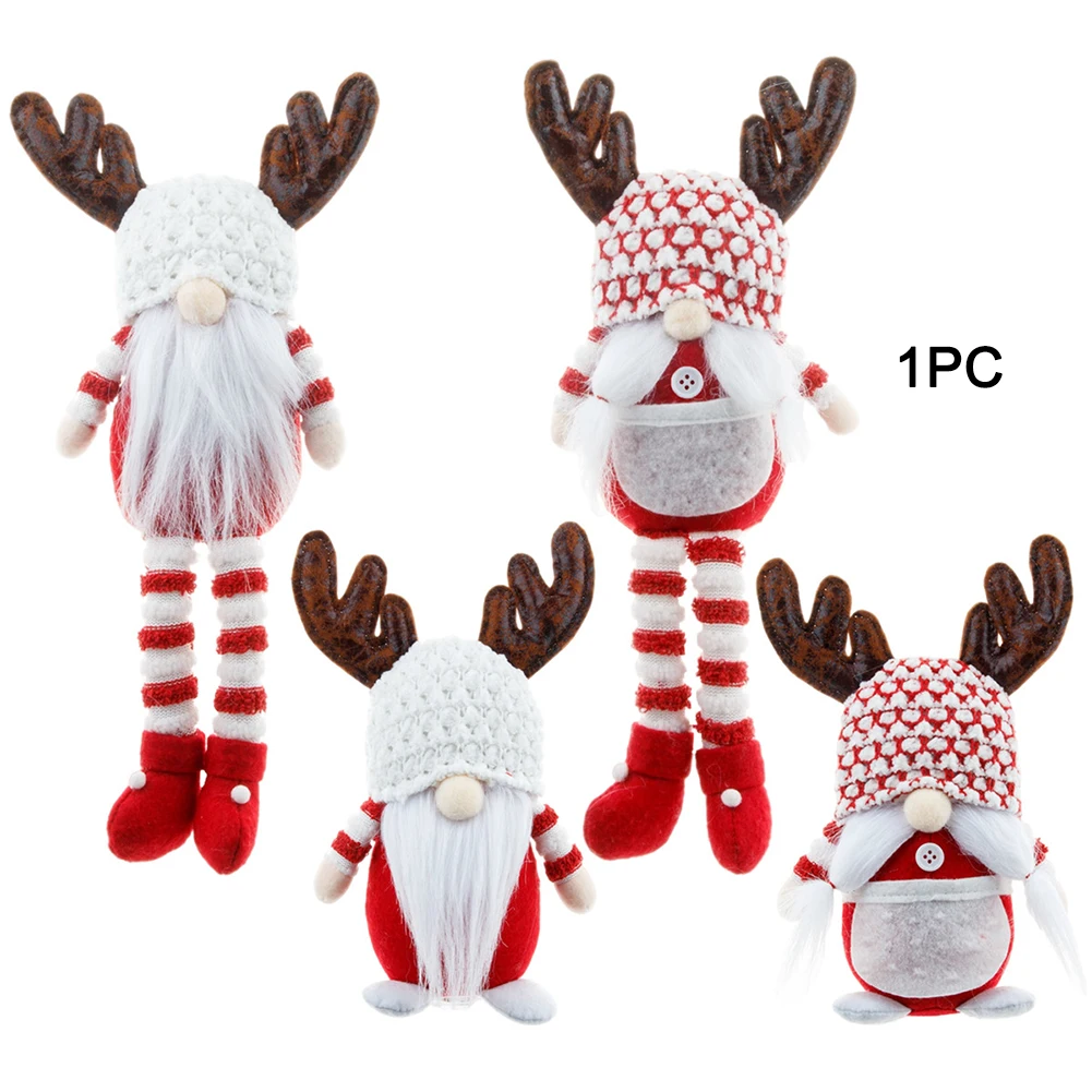 

Gift Stuffed Toy Home Christmas Decoration Family Faceless Doll Santa Party Dwarf Rudolph Lightweight Office Window Props
