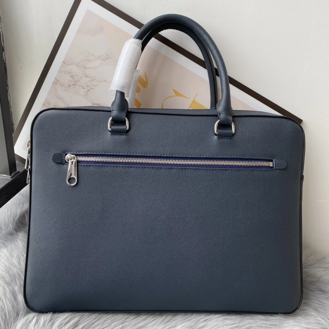 

2021 new leather large capacity computer bag fashion briefcase men's handbag