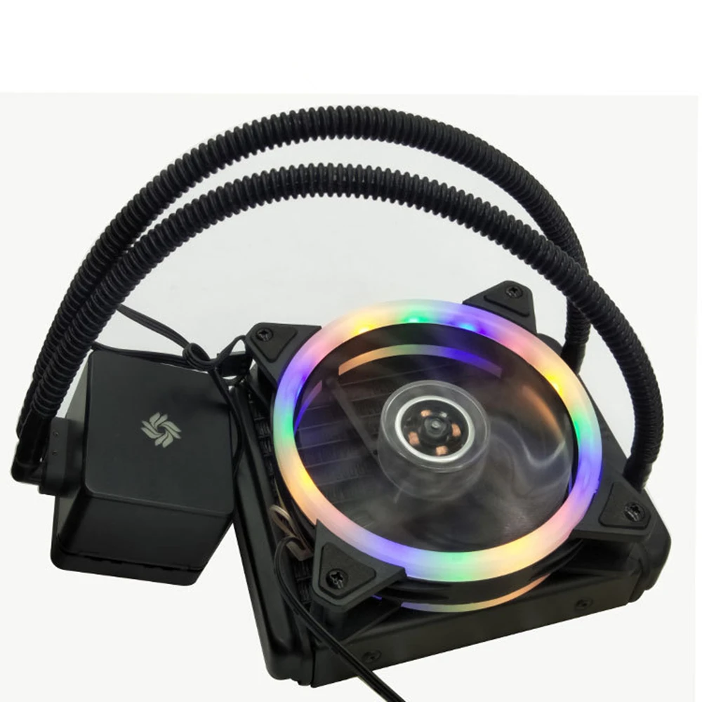 Водяное охлаждение RGB водяного охлаждения вентилятор для LGA 775/115x/1366/2011/AM2/AM3/AM4 120 мм