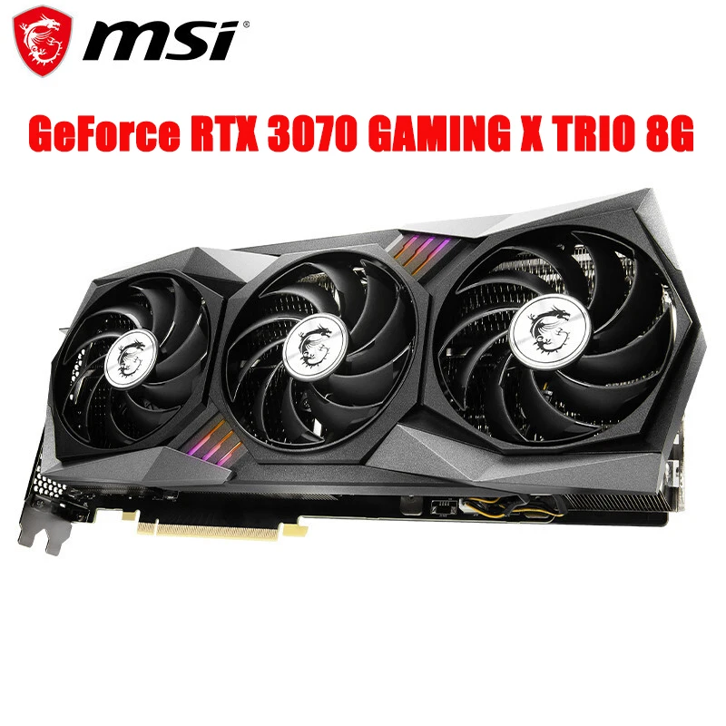 

Видеокарта MSI Magic Dragon GeForce RTX 3070 GAMING X TRIO 8G для электронных игр, профессиональная настольная видеокарта RTX3070