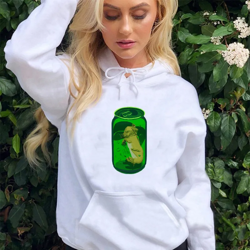 

Женская флисовая толстовка с капюшоном и длинным рукавом, в стиле Харадзюку