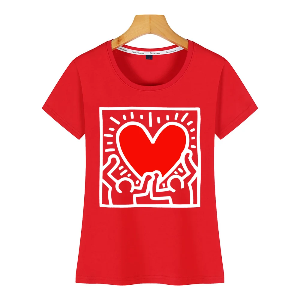 Женская футболка с надписью love ii белая короткая женская | одежда