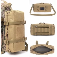 military tactical backpack travel camping bag army accessory nylon outdoor sports fishing sling hiking hunting men molle pouch