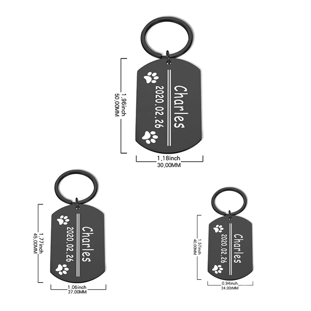 

Pet DOG ID Tag for Puppy and Cat Kitten FREE ENGRAVING Dogs Collar Accessories Dog Tag Customized Pet Identity Card Pet Supplies