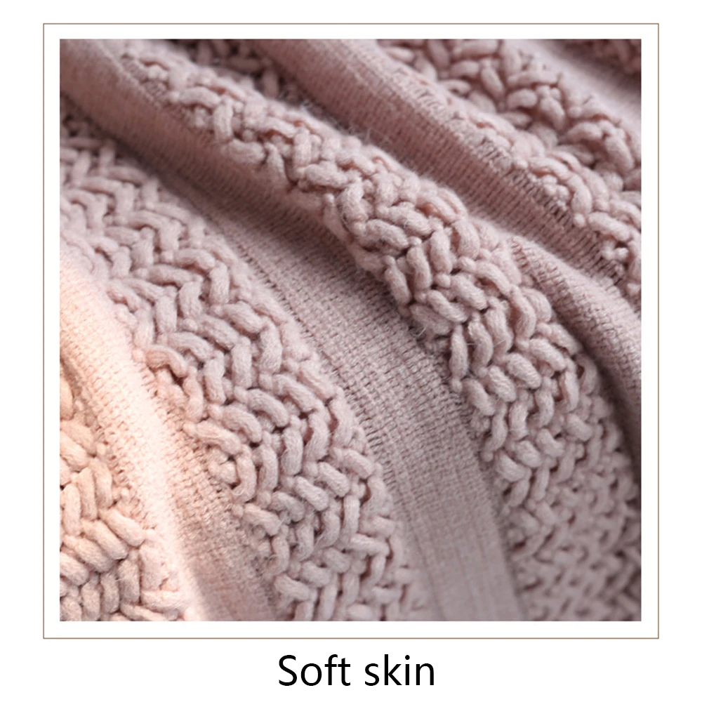 Нитяное одеяло полотенце мягкое теплое покрывало кондиционер с кисточкой для