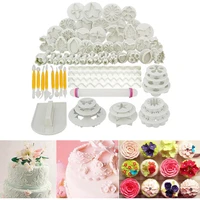 68pcsset cake decorating tools plastic flower fondant cake mold set pastry cookies making molds diy craft 3d bakeware sets