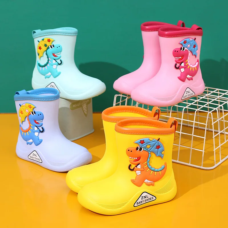 Сапоги детские резиновые классические водонепроницаемые с мультяшным