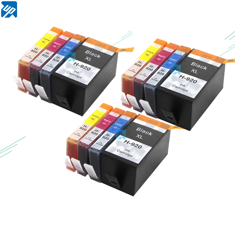 До 12 чернильный картридж совместимый для HP920XL 920XL Officejet 6000 6500 6500A 7000 7500A принтер с