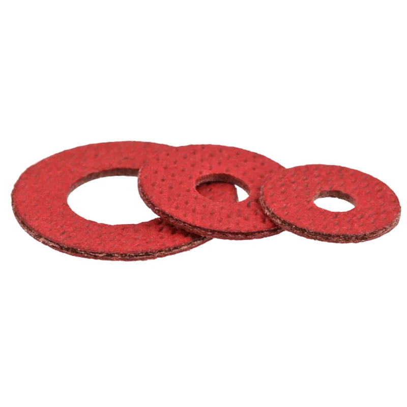 Красная бумажная шайба красная Стальная Плоская стальная фотоизоляционная