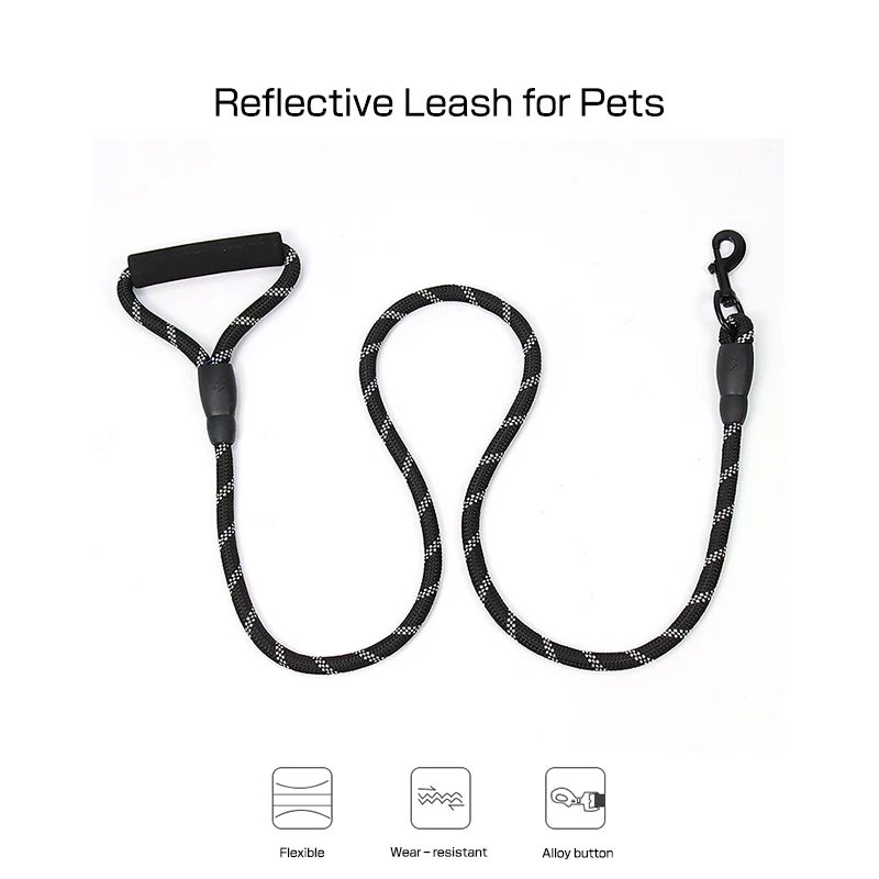 

Premium Dog Puppy Pet Reflective Soft Blue Black Red Blue Walking
